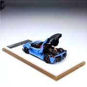 Street Buster Ferrari F150 Aperta Baby Blue Roadster Limitowany 1:64 tył