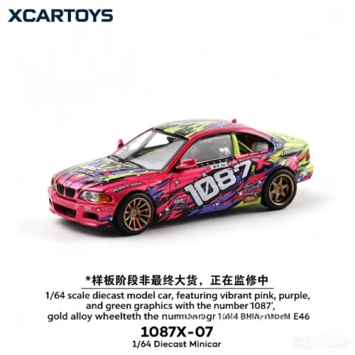 Xcartoys Pandem BMW E46 Widebody Graffiti 1087X Racing Livery 1:64 przód
