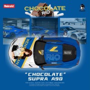 ModernArt × ShepWell Toyota Supra A90 Chocolate Rio 1:64 góra