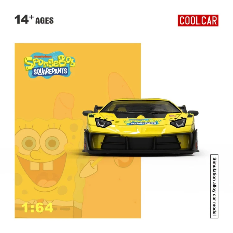 Cool.Car Lamborghini Aventador SpongeBob 1:64 front