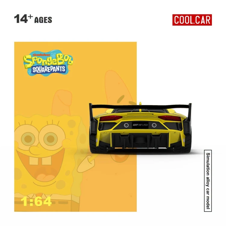 Cool.Car Lamborghini Aventador SpongeBob 1:64 tył
