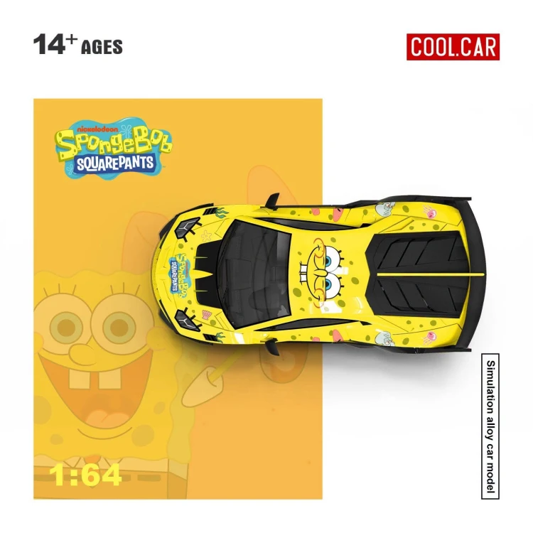Cool.Car Lamborghini Aventador SpongeBob 1:64 góra