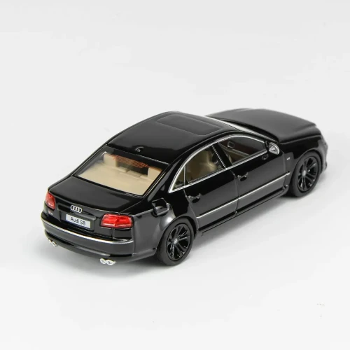 Motorhelix Audi S8 2008 Black 1:64 tył