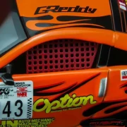 Motorhelix NISSAN FAIRLADY Z N 143 OPTION STREAM Z COUPE 2005 1:64 bok detal
