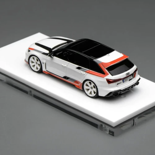 Motorhelix Audi RS 6 Avant GT Akona White model żywiczny 1:64 góra