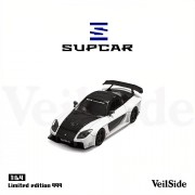 Supcar Mazda RX-7 Veilside Czarno Biała 1:64 przód detal