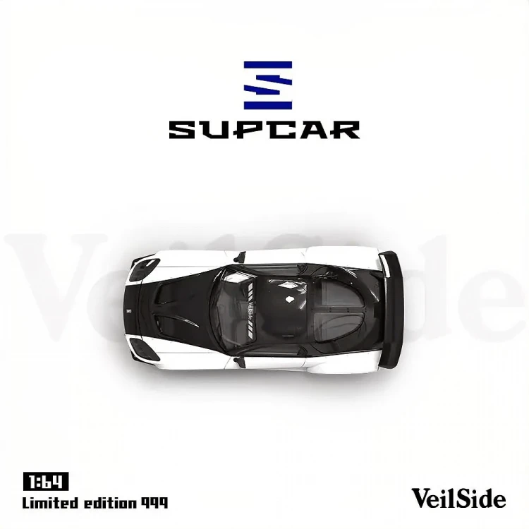Supcar Mazda RX-7 Veilside Czarno Biała 1:64 góra