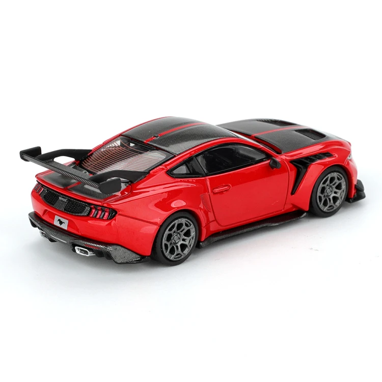 MINI GT Ford Mustang GTD LHD Race Red 1:64 tył