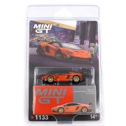 MINI GT Lamborghini Aventandor LB-WORKS Limited Edition Orange MDX 2025 1:64 przód blister