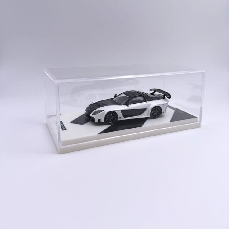 Model in box – Supcar Mazda RX-7 Veilside 1:64 black and white.jpg