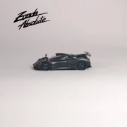 Rhino Model Pagani Zonda AbsoIute EVO Full Black Matte Carbon Fiber 1:64 bok detal