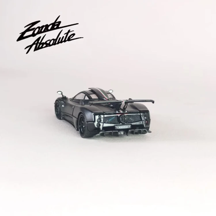 Rhino Model Pagani Zonda AbsoIute EVO Full Black Matte Carbon Fiber 1:64 tył