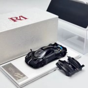 Rhino Model Pagani Zonda AbsoIute EVO Full Black Matte Carbon Fiber 1:64 przód detal 2