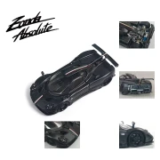 Rhino Model Pagani Zonda AbsoIute EVO Full Black Matte Carbon Fiber 1:64 przód detale