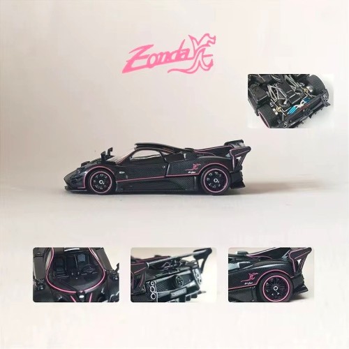 Rhino Model Pagani Zonda AbsoIute EVO Pink 1:64 przód