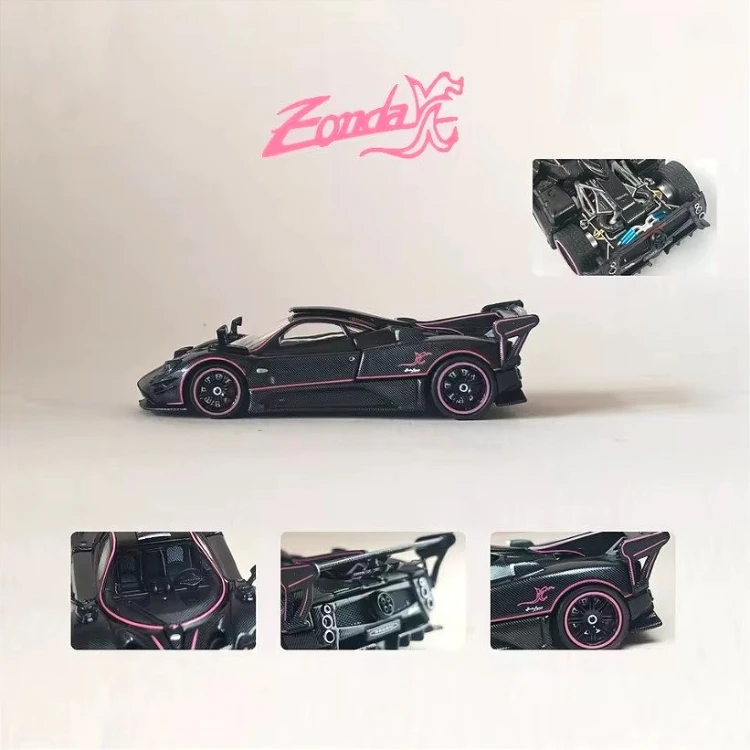 Rhino Model Pagani Zonda AbsoIute EVO Pink 1:64 przód