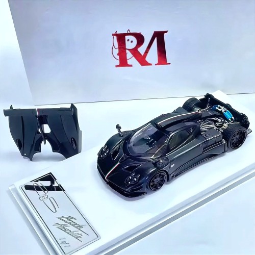 Rhino Model Pagani Zonda AbsoIute EVO Full Black Matte Carbon Fiber 1:64 przód