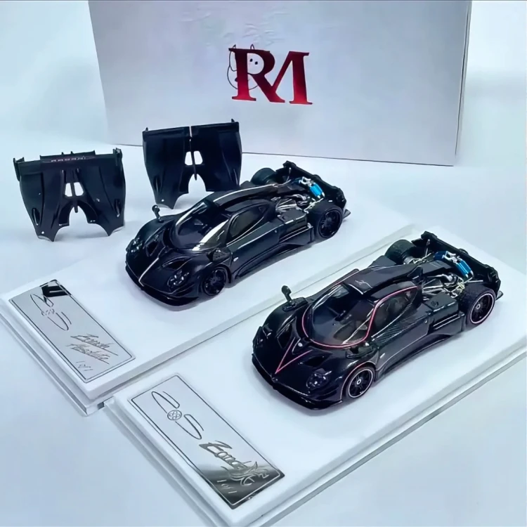 Rhino Model Pagani Zonda AbsoIute EVO Full Black Matte Carbon Fiber 1:64 ekspozycja