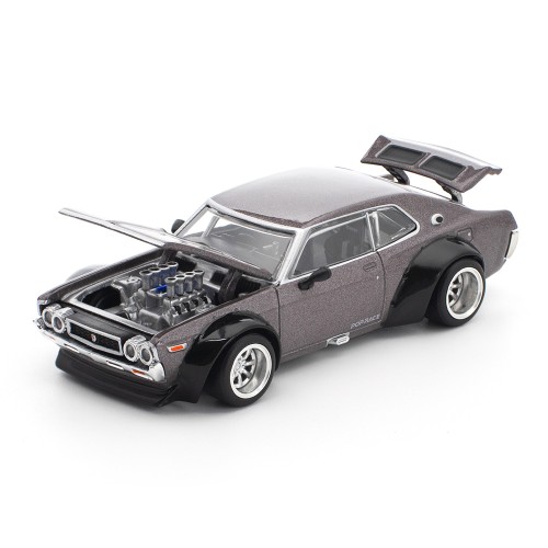 Pop Race LAUREL C130 METALLIC GREY 1:64 przód detal