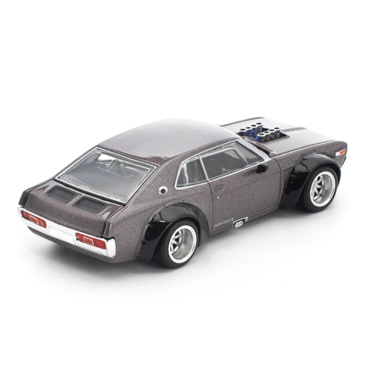 Pop Race LAUREL C130 METALLIC GREY 1:64 tył