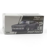 Pop Race LAUREL C130 METALLIC GREY 1:64 box