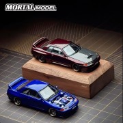 MORTAL64 Nissan Skyline BNR32 1991 Artist Custom Blue Limited 1:64 góra