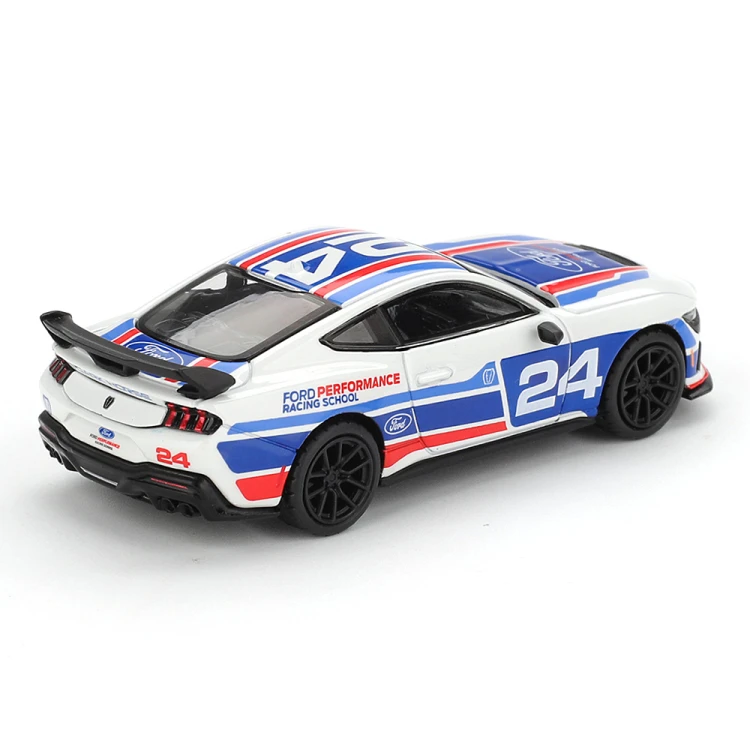 MINI GT Ford Mustang Dark Horse #24 Ford Performance Racing School 1:64 tył