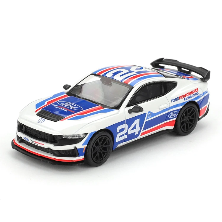 MINI GT Ford Mustang Dark Horse #24 Ford Performance Racing School 1:64 przód