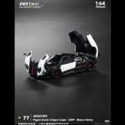 Almost Real AR Box Pagani Zonda Cinque Coupé Bianco Benny 2009 1:64 tył