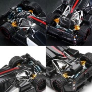 Almost Real AR Box Pagani Zonda Cinque Coupé Bianco Benny 2009 1:64 tył detale