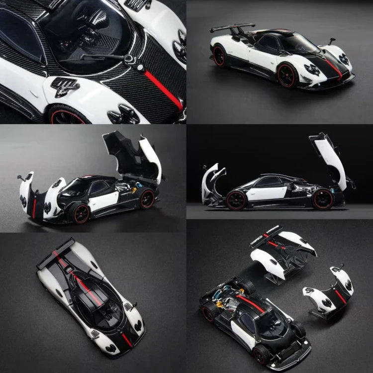 Almost Real AR Box Pagani Zonda Cinque Coupé Bianco Benny 2009 1:64 detale 2