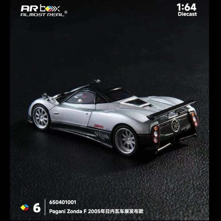 Almost Real AR Box Pagani Zonda F 2005 Silver 6 1:64 tył