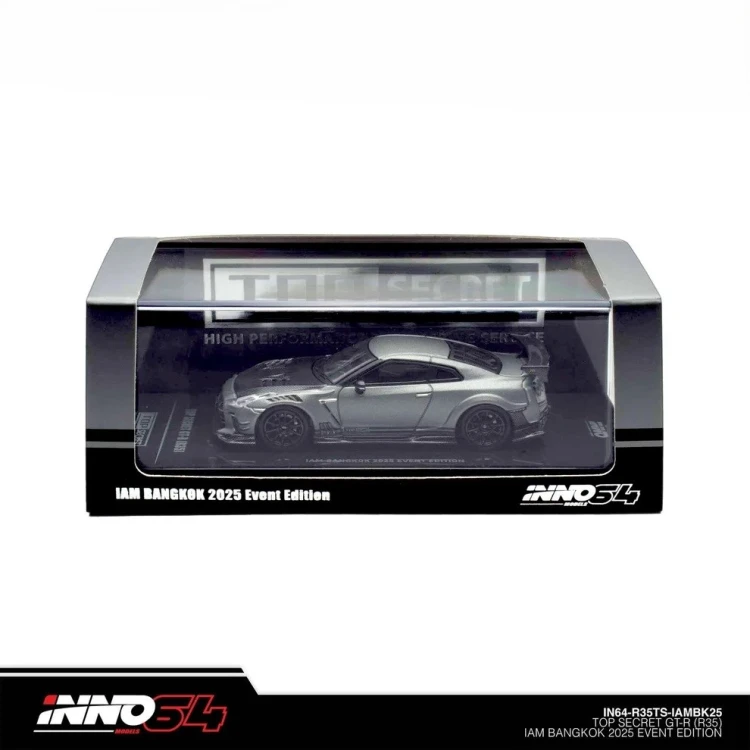 INNO64 Nissan GT-R R35 Top Secret - IAM Bangkok 2025 Event Edition 1:64 box