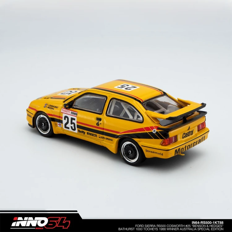INNO64 Ford Sierra RS500 Cosworth #25 "Benson &amp; Hedges" Bathurst 1000 Tooheys 1988 Winner Australia Special Edition 1:64 tył