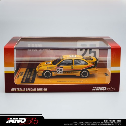 INNO64 Ford Sierra RS500 Cosworth #25 "Benson &amp; Hedges" Bathurst 1000 Tooheys 1988 Winner Australia Special Edition 1:64 box