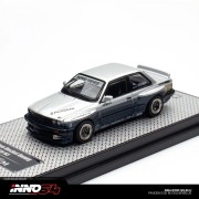 INNO64 BMW E30 PANDEM M3 Silver Blue 1:64 przód
