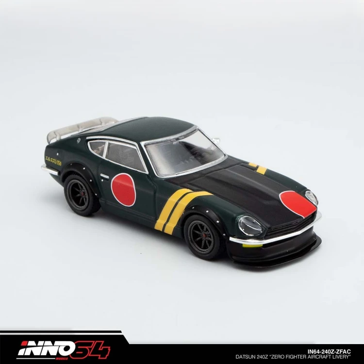 INNO64 INNO64 Datsun 240Z Zero Fighter Aircraft Livery 1:64 przód detal