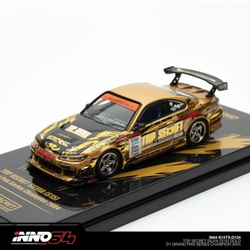 INNO64 Nissan Silvia S15 TOP SECRET D1GP Gold 1:64 przód