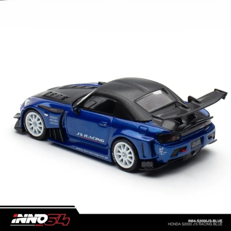 INNO64 Honda S2000 J'S RACING blue 1:64 tył