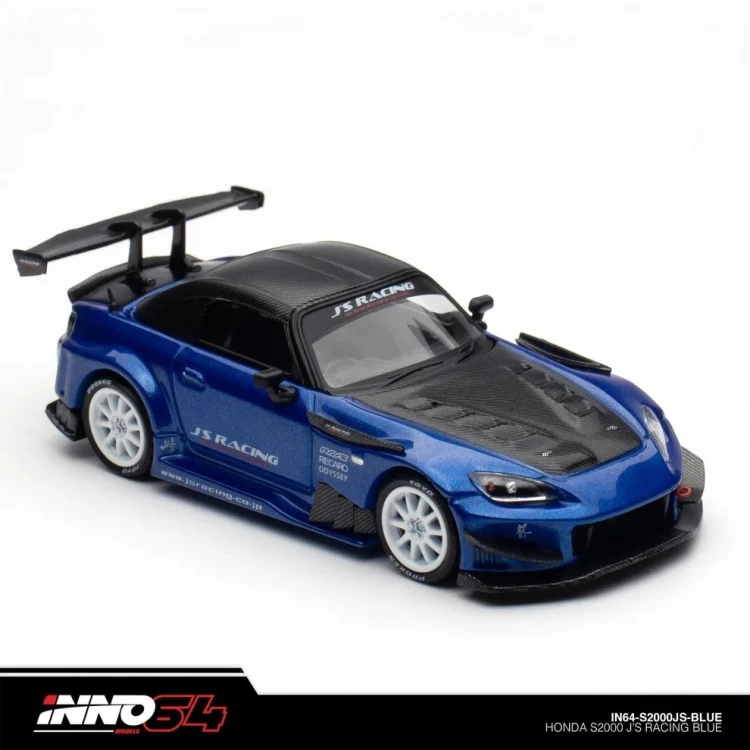 INNO64 Honda S2000 J'S RACING blue 1:64 przód