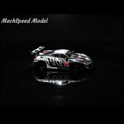 Mechspeed LB 458 GT Matte Black Bone Dragon livery Resin 1:64 przód