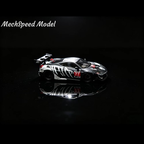 Mechspeed LB 458 GT Matte Black Bone Dragon livery Resin 1:64 przód