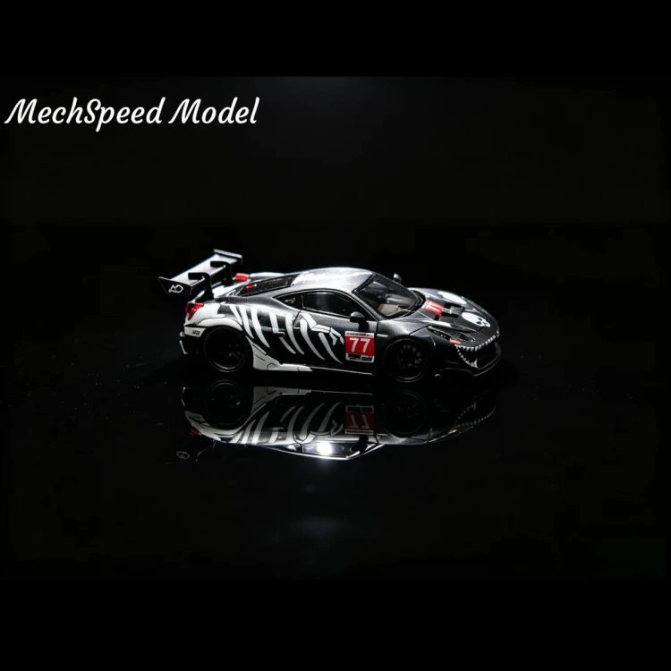 Mechspeed LB 458 GT Matte Black Bone Dragon livery Resin 1:64 przód