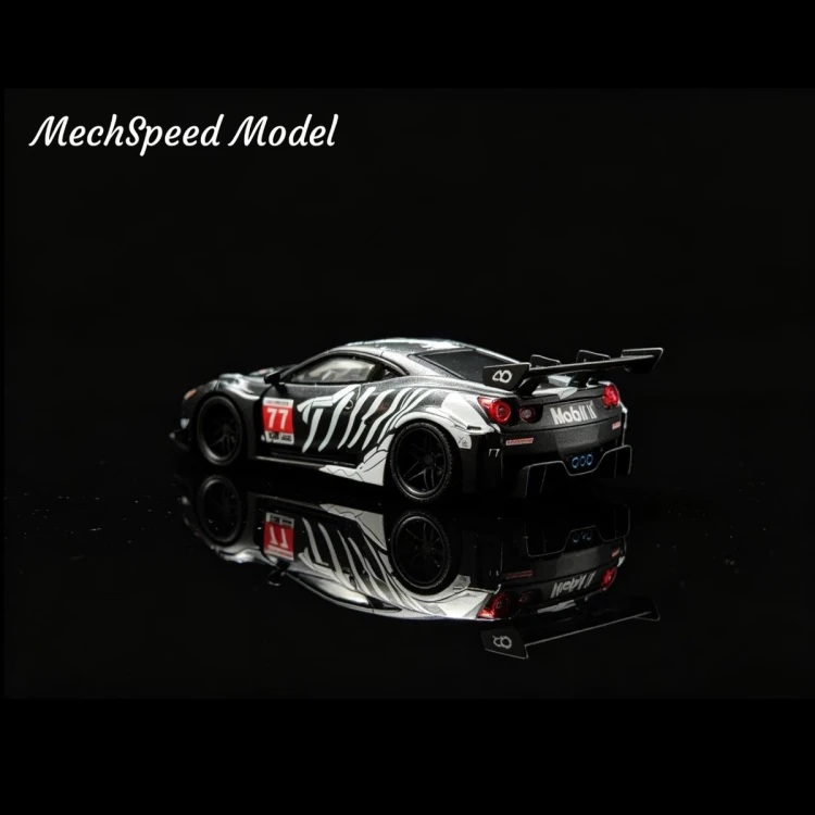 Mechspeed LB 458 GT Matte Black Bone Dragon livery Resin 1:64 tył