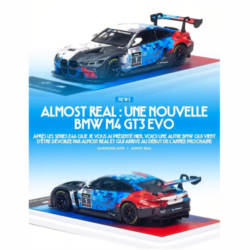 Almost Real BMW M4 GT3 EVO Presentation Car 1:64 przód