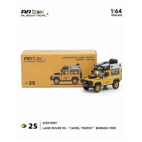 Almost Real Land Rover Defender 90 Camel Trophy – Borneo 1985 1:64 przód box
