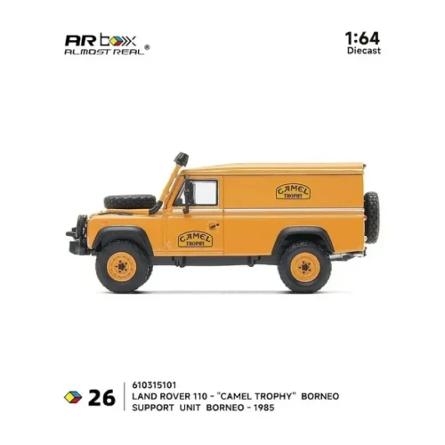 Almost Real Land Rover 110 Camel Trophy Support Unit Borneo 1985 1:64 bok