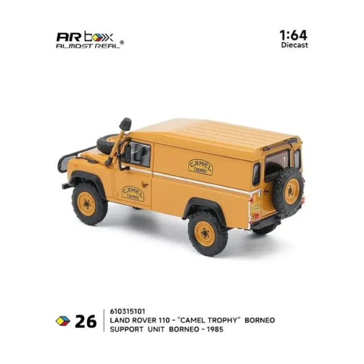 Almost Real Land Rover 110 Camel Trophy Support Unit Borneo 1985 1:64 tył