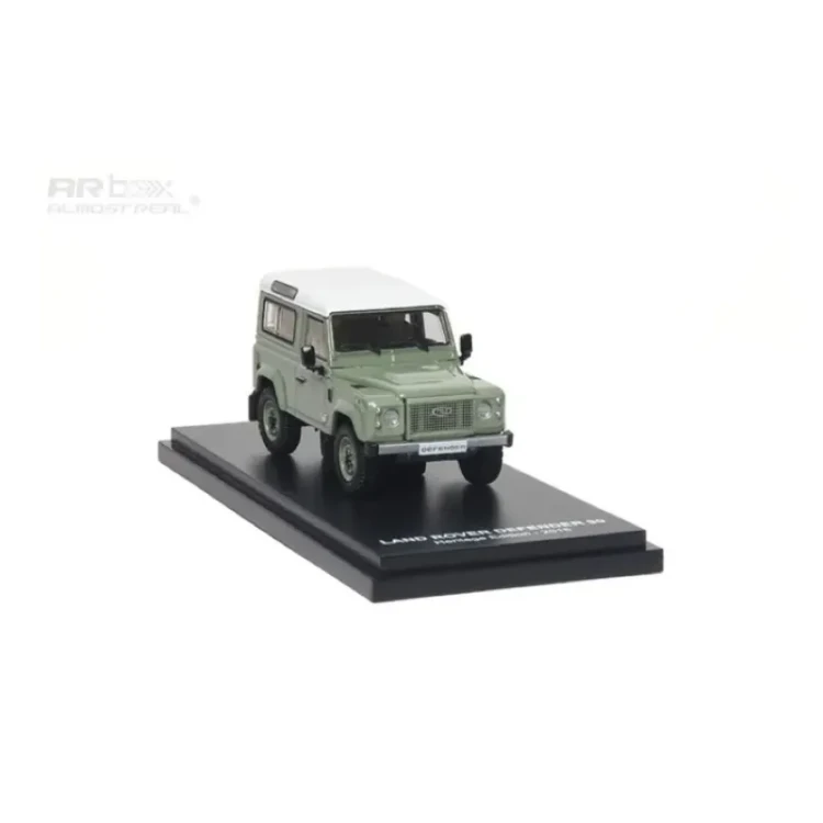 Almost Real Land Rover Defender 90 Heritage Edition 2015 Green 1:64 front