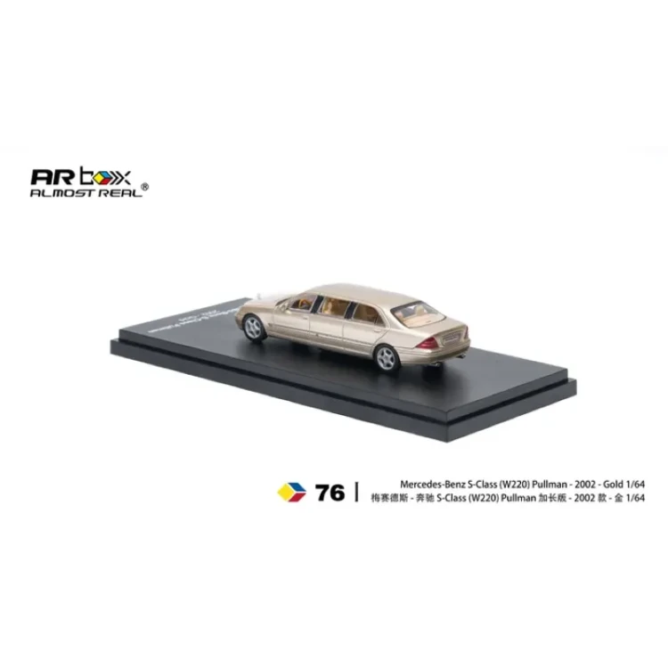 Almost Real Mercedes Benz S-Class Pullman 2002 Gold 1:64 bok